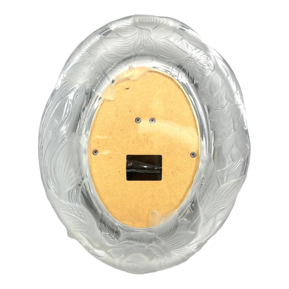 Crystal Clear Signatures Japan Crystal Oval Wedding Picture Frame EUC